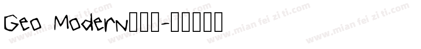 Geo Modern转换器字体转换